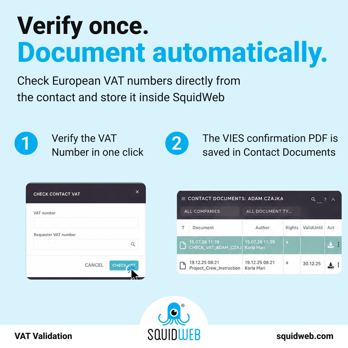 VAT number - V01